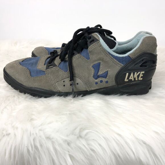 Lake Cycling 7 Womens Taupe Blue Bicyle Cycling Shoes - Picture 4 of 11